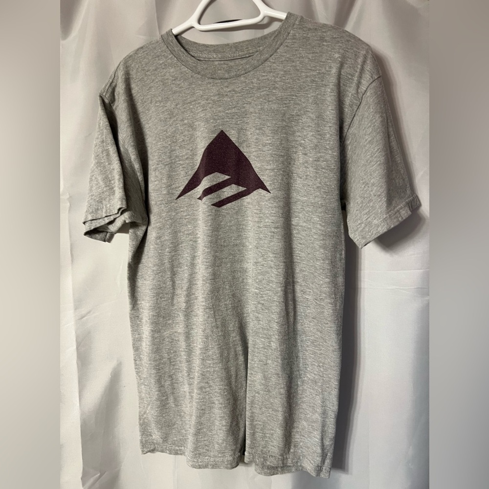 Emerica Gray T-Shirt with Purple Graphic